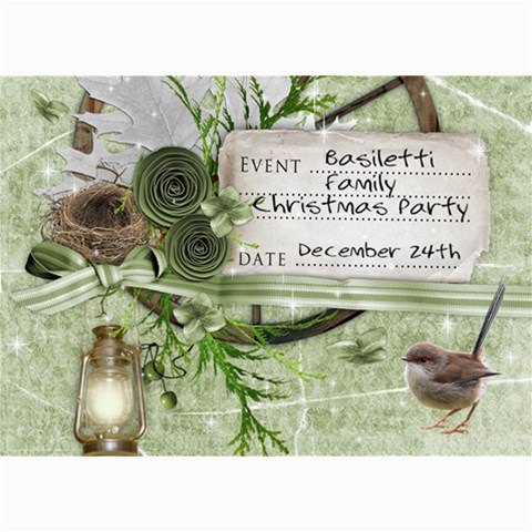 7x5 Invitation By Laurrie 7 x5  Photo Card - 3