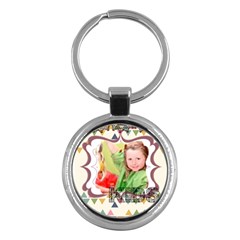 merry christmas - Key Chain (Round)