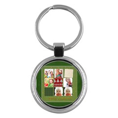 merry christmas - Key Chain (Round)