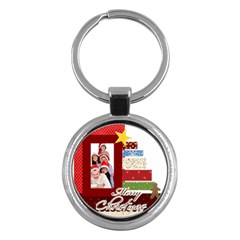 merry christmas - Key Chain (Round)