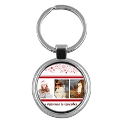 merry christmas - Key Chain (Round)