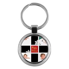 merry christmas - Key Chain (Round)