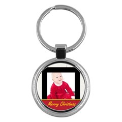 merry christmas - Key Chain (Round)