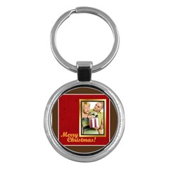 merry christmas - Key Chain (Round)