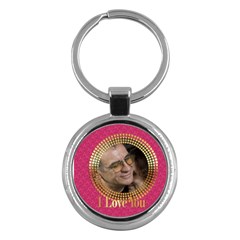 merry christmas - Key Chain (Round)