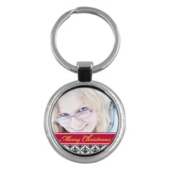 merry christmas - Key Chain (Round)