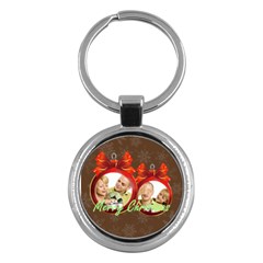 merry christmas - Key Chain (Round)