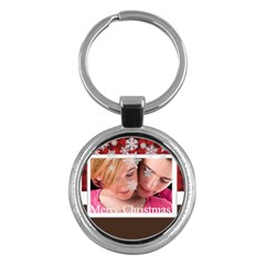 merry christmas - Key Chain (Round)