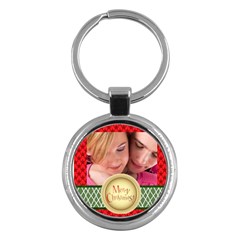 merry christmas - Key Chain (Round)