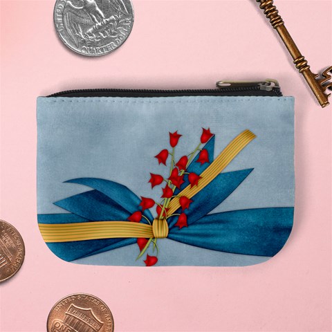 Rockin  Around The Christmas Tree Coin Bag 2 By Lisa Minor Back