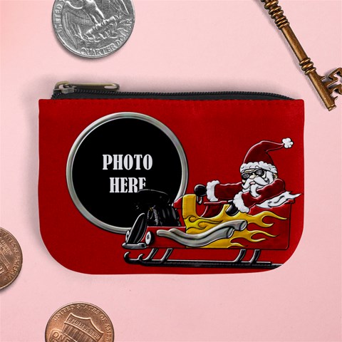 Rockin  Around The Christmas Tree Coin Bag 3 By Lisa Minor Front