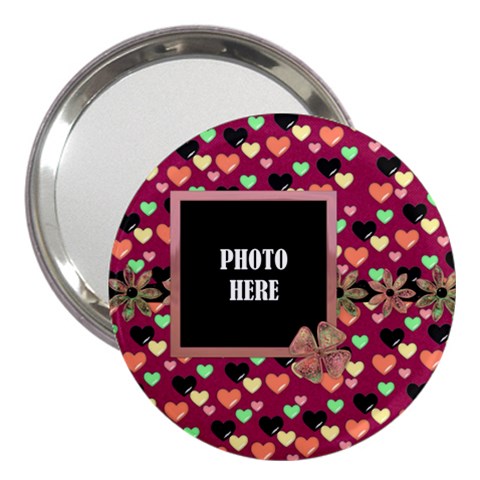 Girl Power 3  Handbag Mirror 1 By Lisa Minor Front