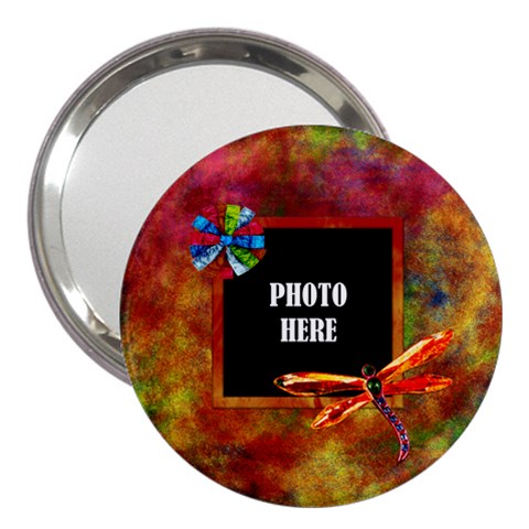 Tye Dyed 3  Handbag Mirror 1 By Lisa Minor Front