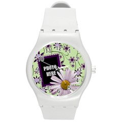 Lavender Essentials Plastic Watch 1 - Round Plastic Sport Watch (M) Lavender Essentials Plastic Watch 1 - Round Plastic Sport Watch (M)