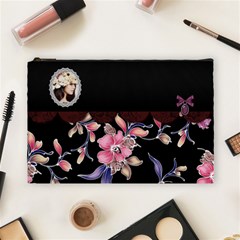 Elegance-Black Cosmetic Bag (Large) 