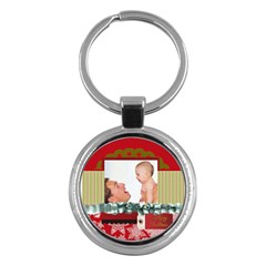 merry christmas - Key Chain (Round)