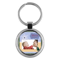 merry christmas - Key Chain (Round)