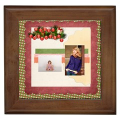 merry christmas - Framed Tile