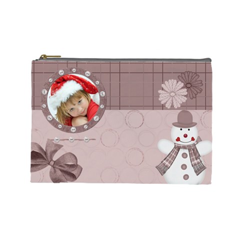 Christmas Cosmetic Bag (large) By Joanne5 Front