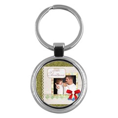 merry christmas - Key Chain (Round)