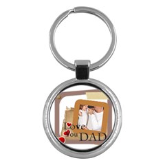 merry christmas - Key Chain (Round)