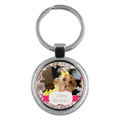 merry christmas - Key Chain (Round)