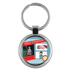 merry christmas - Key Chain (Round)