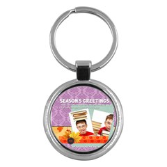 merry christmas - Key Chain (Round)