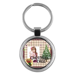 merry christmas - Key Chain (Round)