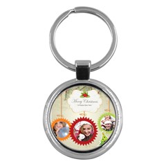 merry christmas - Key Chain (Round)