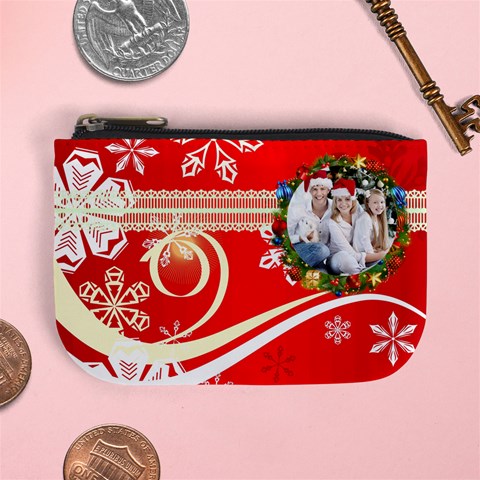 Christmas Mini Coin Purse  By Joanne5 Front