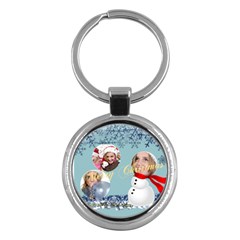 merry christmas - Key Chain (Round)