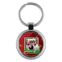 merry christmas - Key Chain (Round)