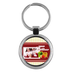 merry christmas - Key Chain (Round)