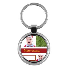 merry christmas - Key Chain (Round)