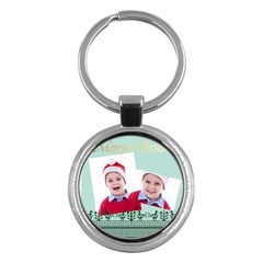 merry christmas - Key Chain (Round)