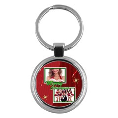 merry christmas - Key Chain (Round)