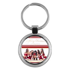 merry christmas - Key Chain (Round)