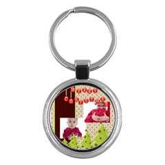 merry christmas - Key Chain (Round)