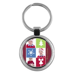 merry christmas - Key Chain (Round)