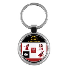 merry christmas - Key Chain (Round)