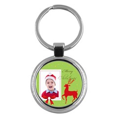 merry christmas - Key Chain (Round)