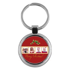 merry christmas - Key Chain (Round)