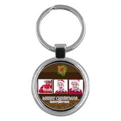 merry christmas - Key Chain (Round)