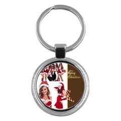 merry christmas - Key Chain (Round)