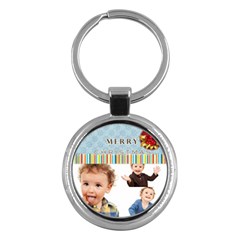 merry christmas - Key Chain (Round)