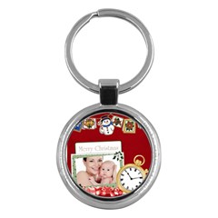 merry christmas - Key Chain (Round)