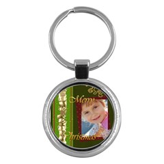 merry christmas - Key Chain (Round)