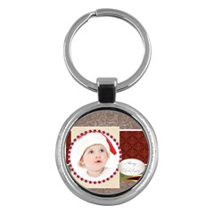 merry christmas - Key Chain (Round)