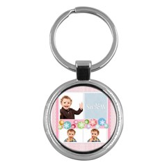 merry christmas - Key Chain (Round)